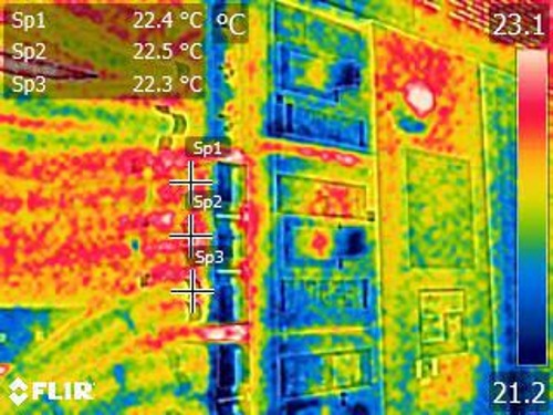 Estudio de termografía infrarroja a tablero eléctrico